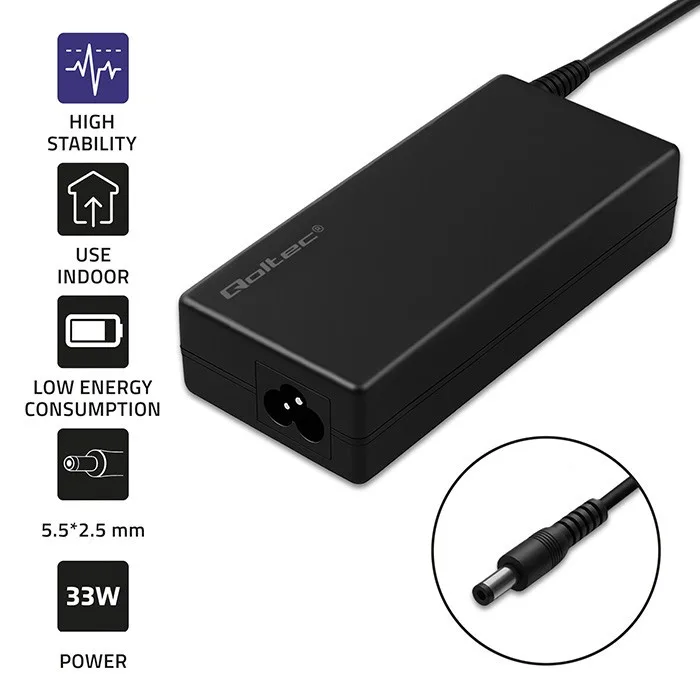 Qoltec Desktop захранващ блок 60W 12V 5A 5.52.5 - Image 3