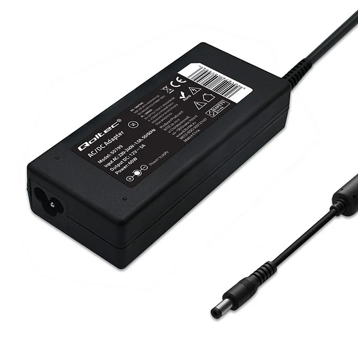 Qoltec Desktop захранващ блок 60W 12V 5A 5.52.5 - Image 4