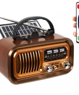 Alternative view of BLOW Portable analog AM/FM radio RA16 solar