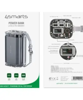 4smarts външна батерия Lucid Ultra 40000mAh 100W сив