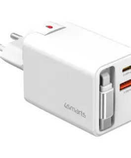 4smarts зарядно Flex Jojo 65W 2xUSB-C + USB-A бял