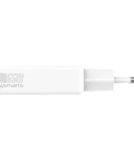 Alternative view of 4smarts зарядно PDPlug Dual 65W GaN 2xUSB-C бял