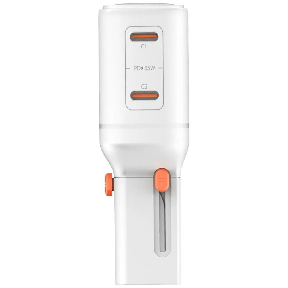 4smarts Travel зарядно World 65W USB-C + USB-A бял - Image 3