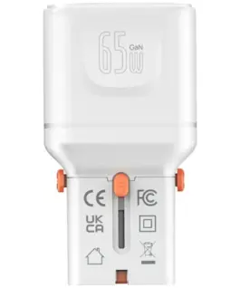 4smarts Travel зарядно World 65W USB-C + USB-A бял