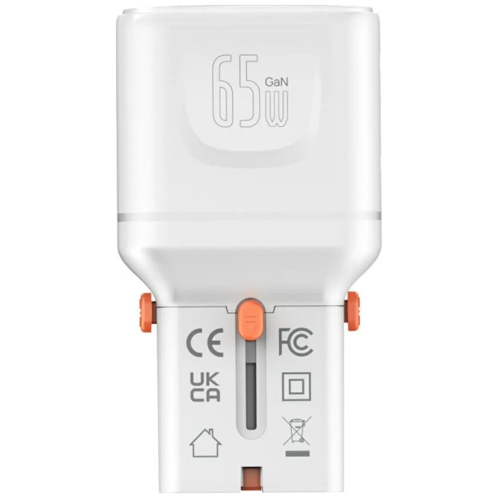 4smarts Travel зарядно World 65W USB-C + USB-A бял - Image 4