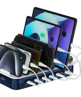 4smarts зарядна станция 100W кабелкомплект navy blue