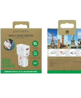 4smarts Travel зарядно 25W Worl d Travel 25W USB-C + A