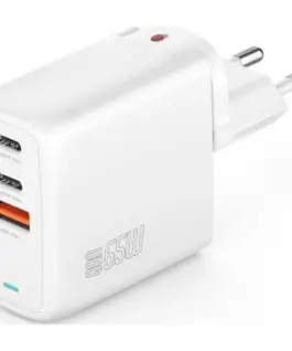 4smarts зарядно Flex 65W 2xUSB- C + 1xUSB-A бял