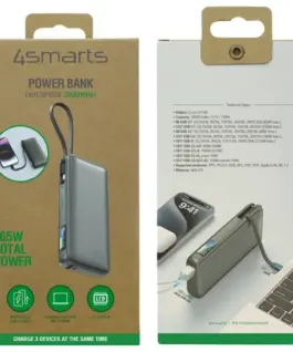 4smarts външна батерия Enterpriseq 20000mAh 165W build-in