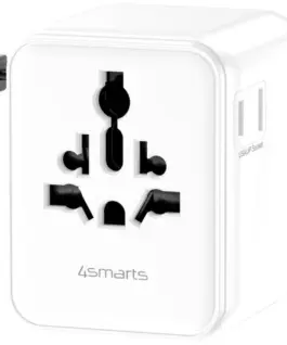 4smarts Travel адаптер 20W GaN Nomad 2xUSB-C + 1xA