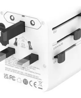 4smarts Travel адаптер 20W GaN Nomad 2xUSB-C + 1xA