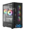 MODECOM кутия за компютър Volcano AQ500 ARGB MIDI черен