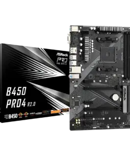 Дънна платка ASROCK B450 PRO4 R2.0 ATX AM4 DDR4