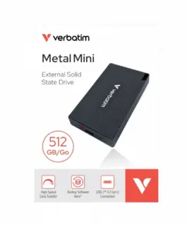 Alternative view of Verbatim Metal Mini SSD 512GB USB-C 32030