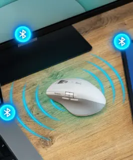 Alternative view of YENKEE Mouse 2095WH SPIN DUAL,Smart Flying Scrol