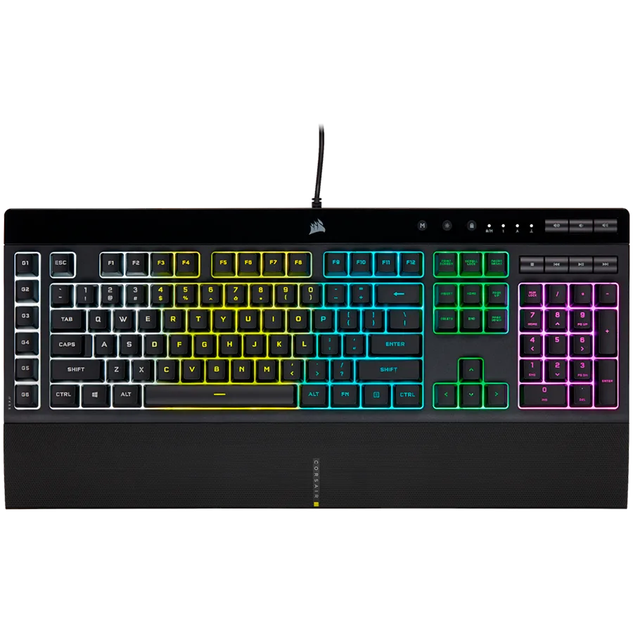 Геймърска клавиатура CORSAIR K55 RGB PRO Gaming Keyboard Backlit Zoned RGB LED