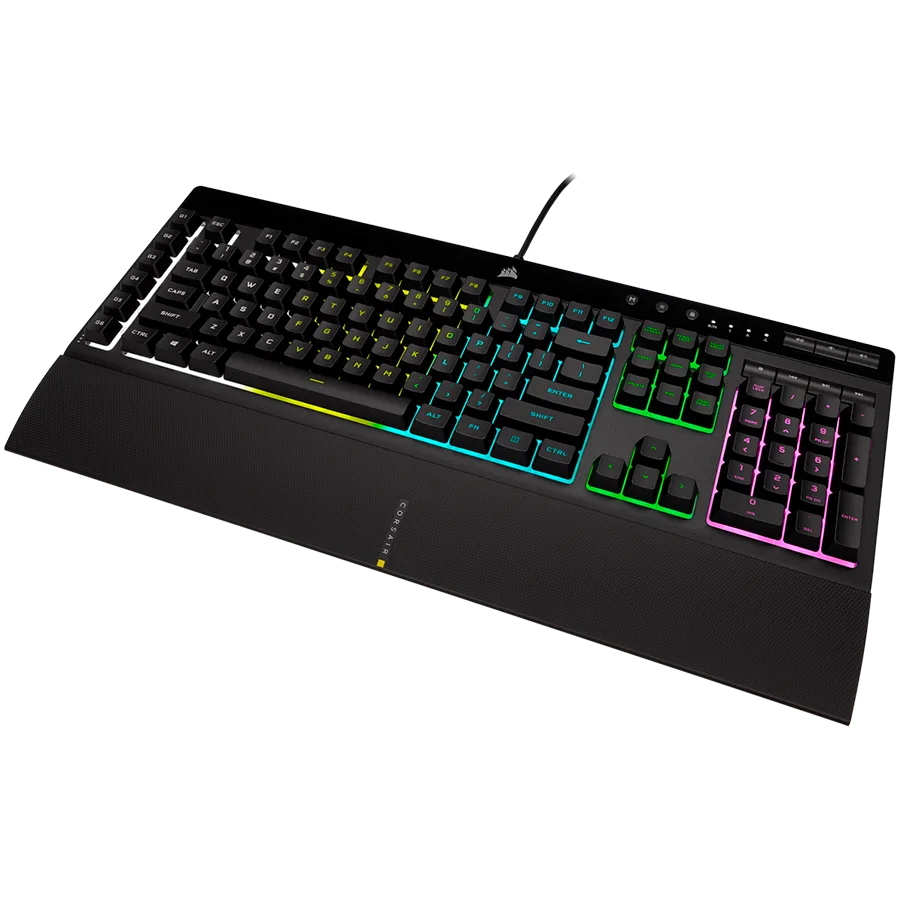 Геймърска клавиатура CORSAIR K55 RGB PRO Gaming Keyboard, Backlit Zoned RGB LED, Rubberdome - Image 4