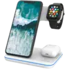 Зарядно за мобилен телефон CANYON wireless charger WS-303 15W 3in1 White