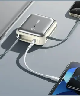 Alternative view of AWEI външна батерия C03 20000mAh 45W USB-A/USB-C кабел