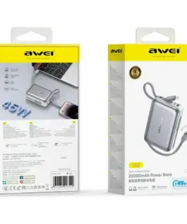 AWEI външна батерия C03 20000mAh 45W USB-A/USB-C кабел