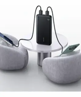 USAMS външна батерия PB83 10000mAh PD 2xSUB-A USB-C черен