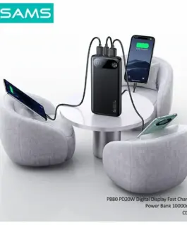 USAMS външна батерия PB80 10000mAh 20W PD бял