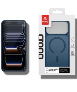 Alternative view of CRONG Case MagSafe iPhone 17 Pro Navy син Hybrid Ma