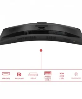 AOC Monitor 34 inches CU34E4CW Curved VA 120Hz HDMIx2 DP RJ45 USB-C HAS Camera
