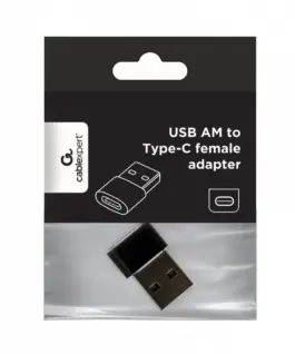 Alternative view of Gembird USB адаптер A male to C female черен