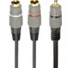 Gembird Audio кабел 1x35mm/2xRCA 25m gold plated