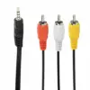 Gembird Audio-video кабел 35 mm 4-pins to RCA 2m