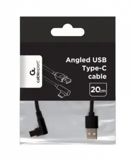 Alternative view of Gembird оплетка USB-C 3.0 angled кабел 0,2m
