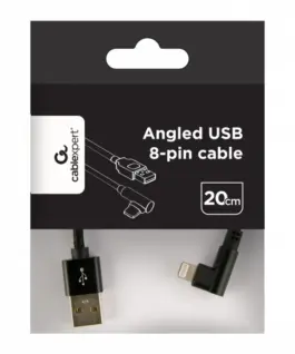Alternative view of Gembird Angled оплетка кабел USB-A to 8-pin 0,2m