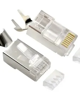 Gembird Modular plug CAT7 15u gold 50pcs