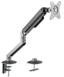 Alternative view of Gembird Gray adjustable desk arm monit. 17-32 inches 9kg