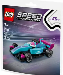 Alternative view of LEGO LEGO Speed Champions 30734 Small F1 ACADEMY Race Car