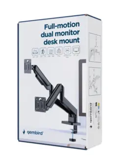 Gembird Desk arm for two monitors