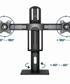 Gembird Dual монитор Desk Stand with Height Adjustment