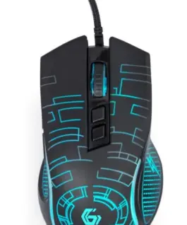 Gembird Optic мишка RGB USB 1.5m 7 buttons черен