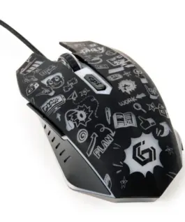 Gembird Optic мишка LED USB 1.35m 6 buttons черен