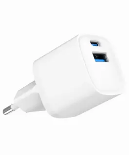 Gembird 2-Port USB fast зарядно with AC socket