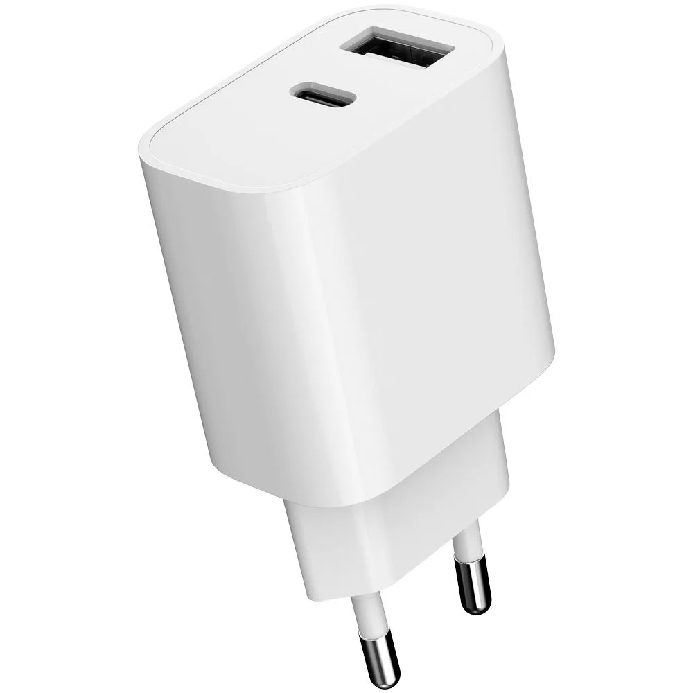 Gembird универсално зарядно USB-A+C, 2.4A, бял - Image 3