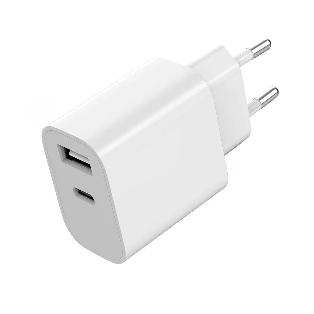 Gembird универсално зарядно USB-A+C, 2.4A, бял - Image 5