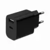 Gembird универсално зарядно USB-A+C 2.4A черен