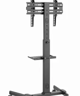 Gembird TV floor stand with caster wheels
