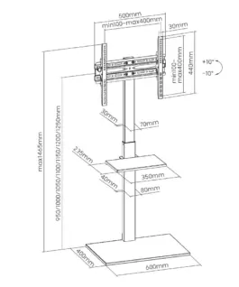 Gembird TV floor stand