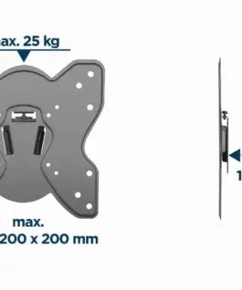 Gembird GEMBIRD fixed TV wall mount 23-42 25kg blac