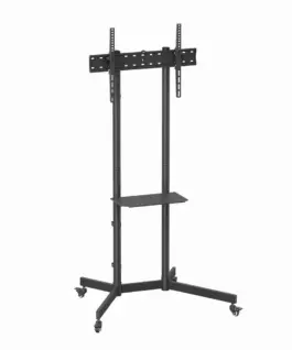 Gembird TV floor stand with caster wheels