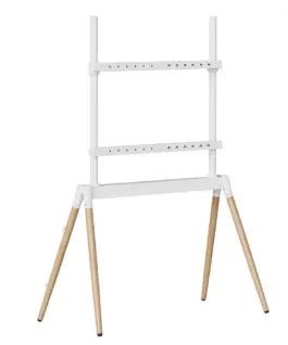 Gembird TV floor stand 55 - 86-inch бял/wood