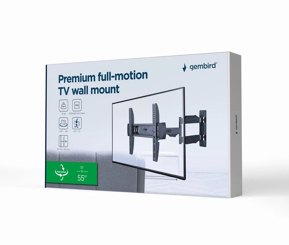 Gembird GEMBIRD TV wall mount tilt/swivel 32-55 30k - Image 2